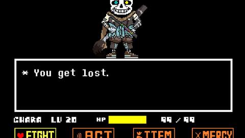 Ink!sans fight 0.39 Phase3-EX AllBosses (HP198) 