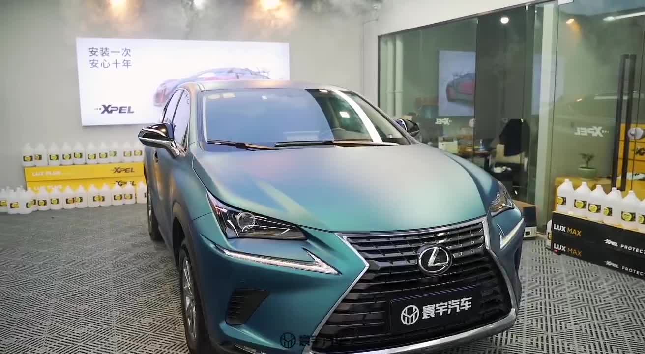 卡孚改色膜:雷克萨斯nx200超哑金属子夜蓝
