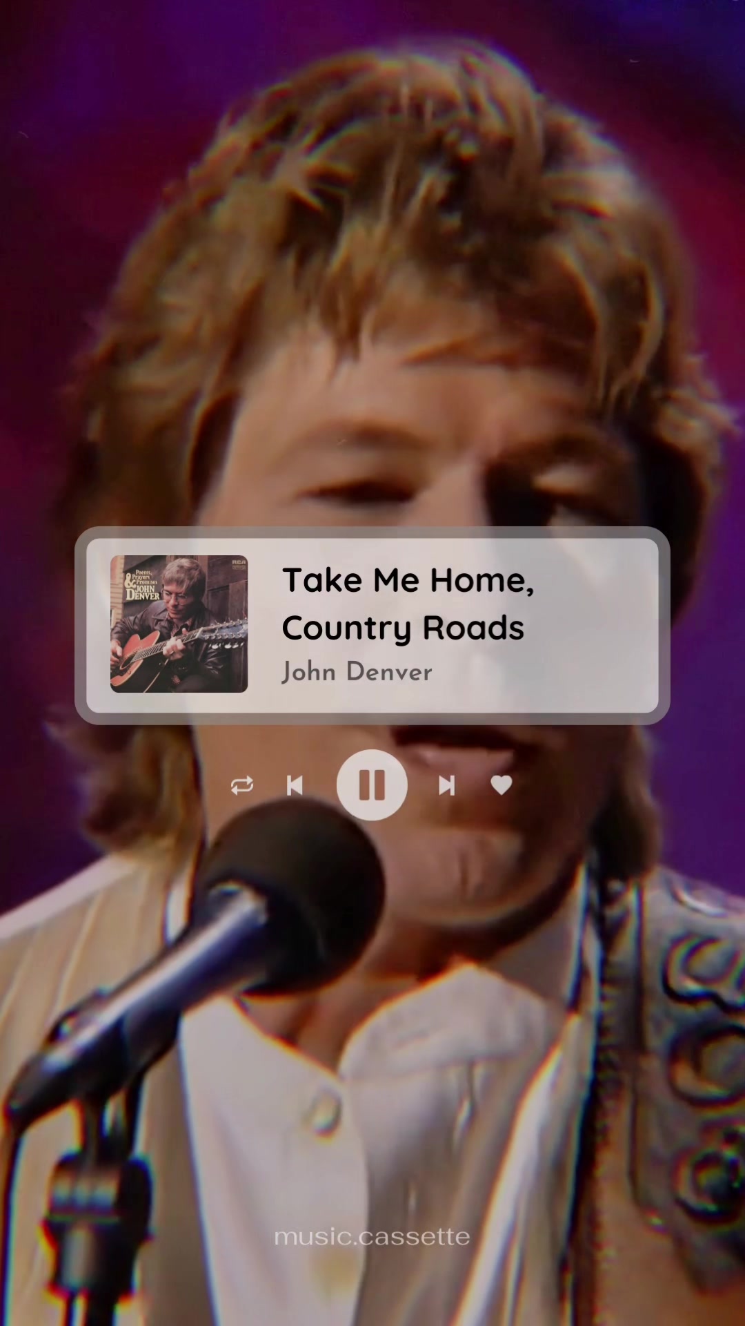 回复 @ john denver的歌曲 带我回家,乡间小路.