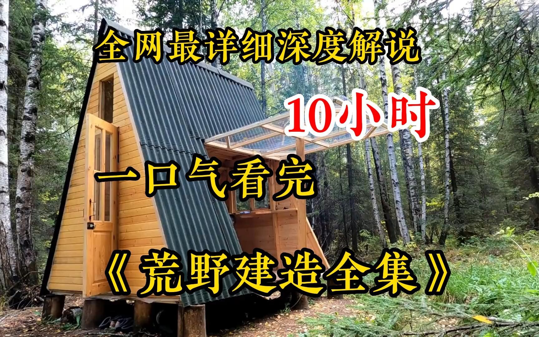 [图]【10小时】一口气看完百部荒野建造，超长合集，一口气看爽，建议收藏，晚上失眠看