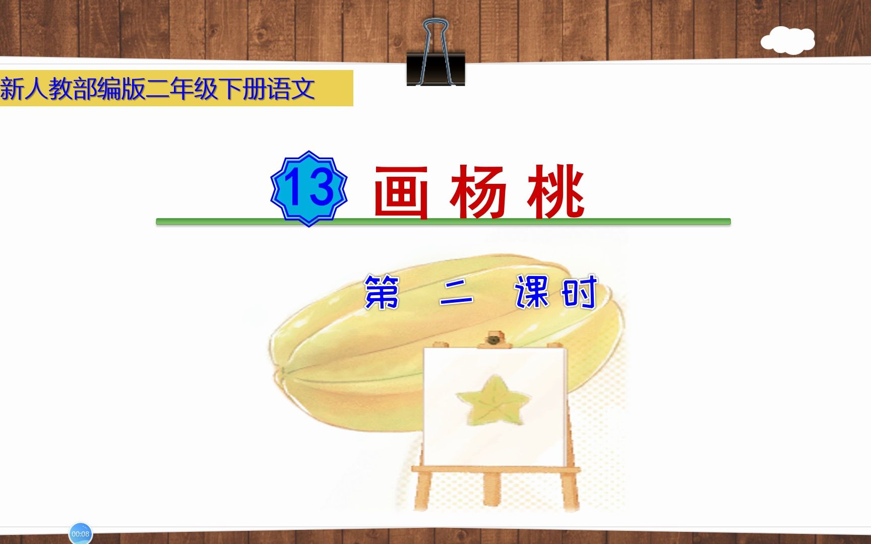 画杨桃》第2课时,提前预习课文,打好语文学习基础