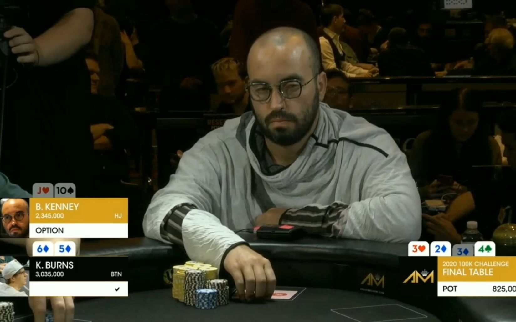 德州扑克 世界排名第一招牌动作 诈唬或挖坑时关公式眯眯眼