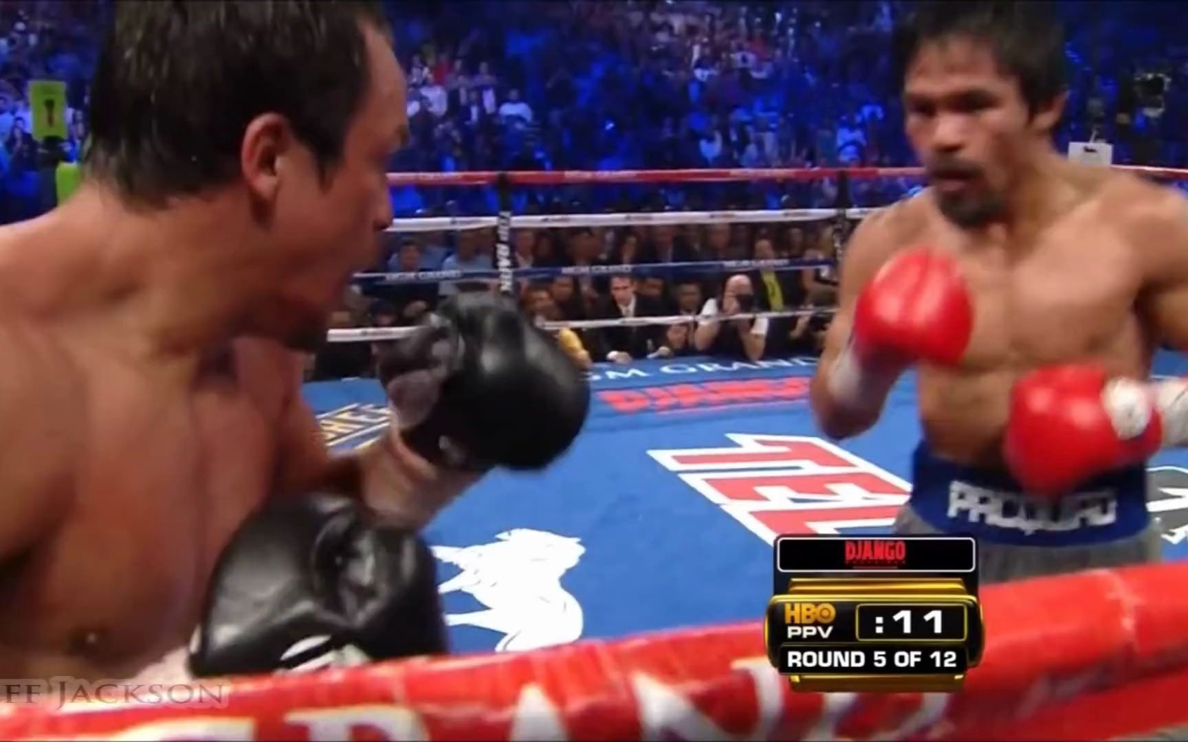 [图]曼尼·帕奎奥在最后一秒惨被KO，倒地的拳王令人心酸-Manny Pacquiao vs Juan Manuel Márquez-四番战《十年之约》-高光时刻