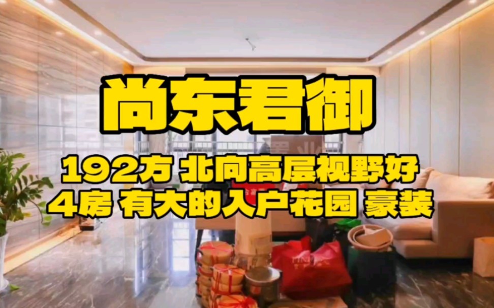 尚东君御192方 北向高层视野好4房 有大的入户花园 豪装#好房推荐哔哩哔哩bilibili