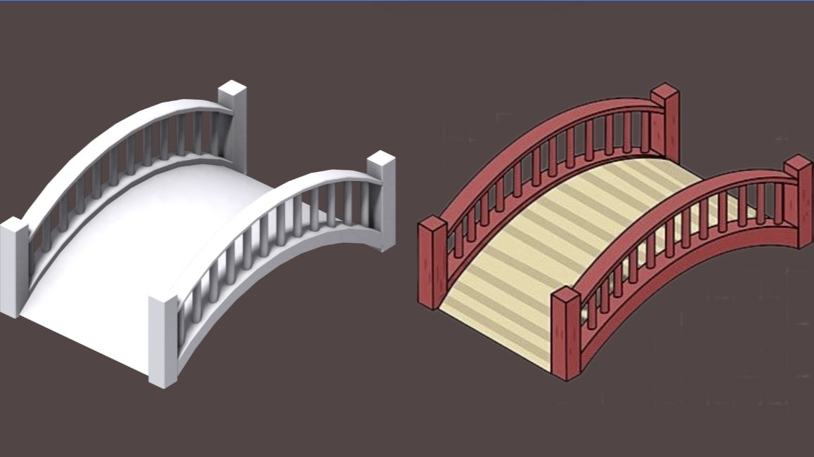 【3dmax基础】小木桥基础模型制作,二十分钟带你了解建模的世界.