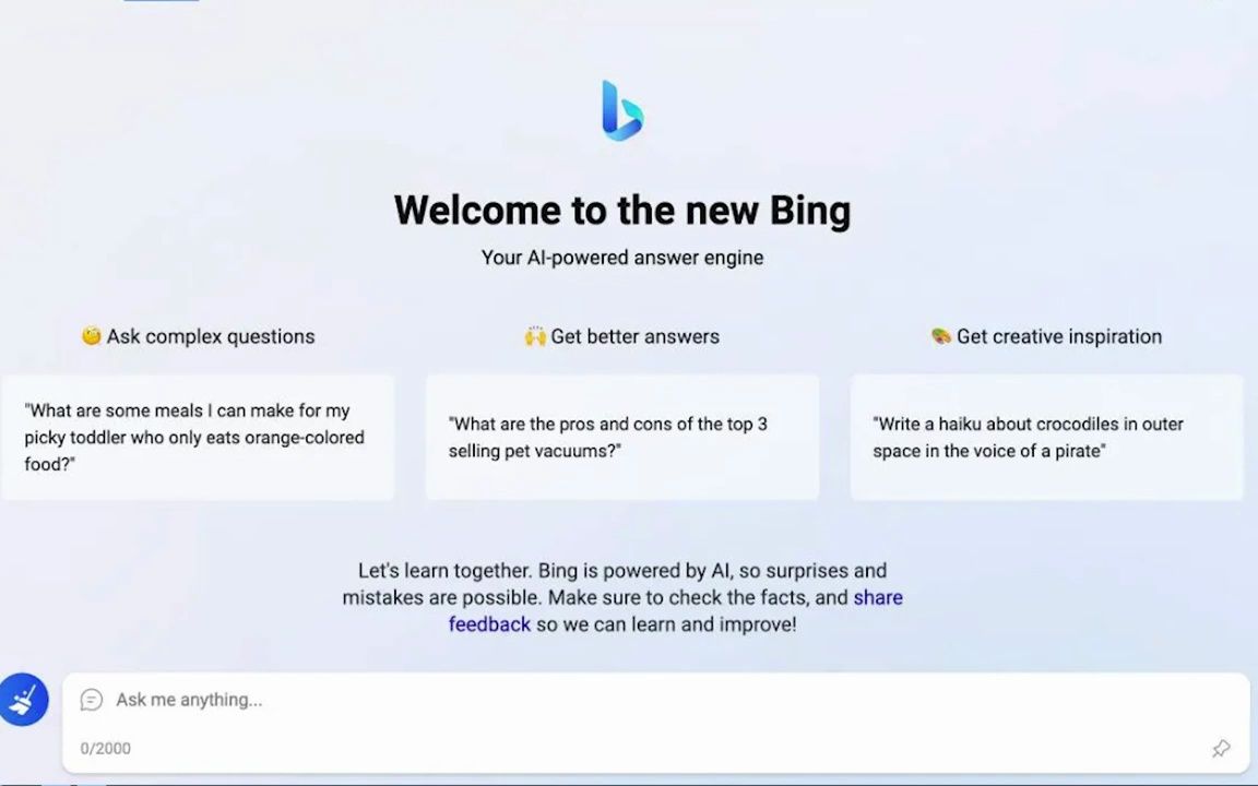 如何尽早访问新的 Bing AI 工具(如何使用 Bing AI 聊天)哔哩哔哩bilibili