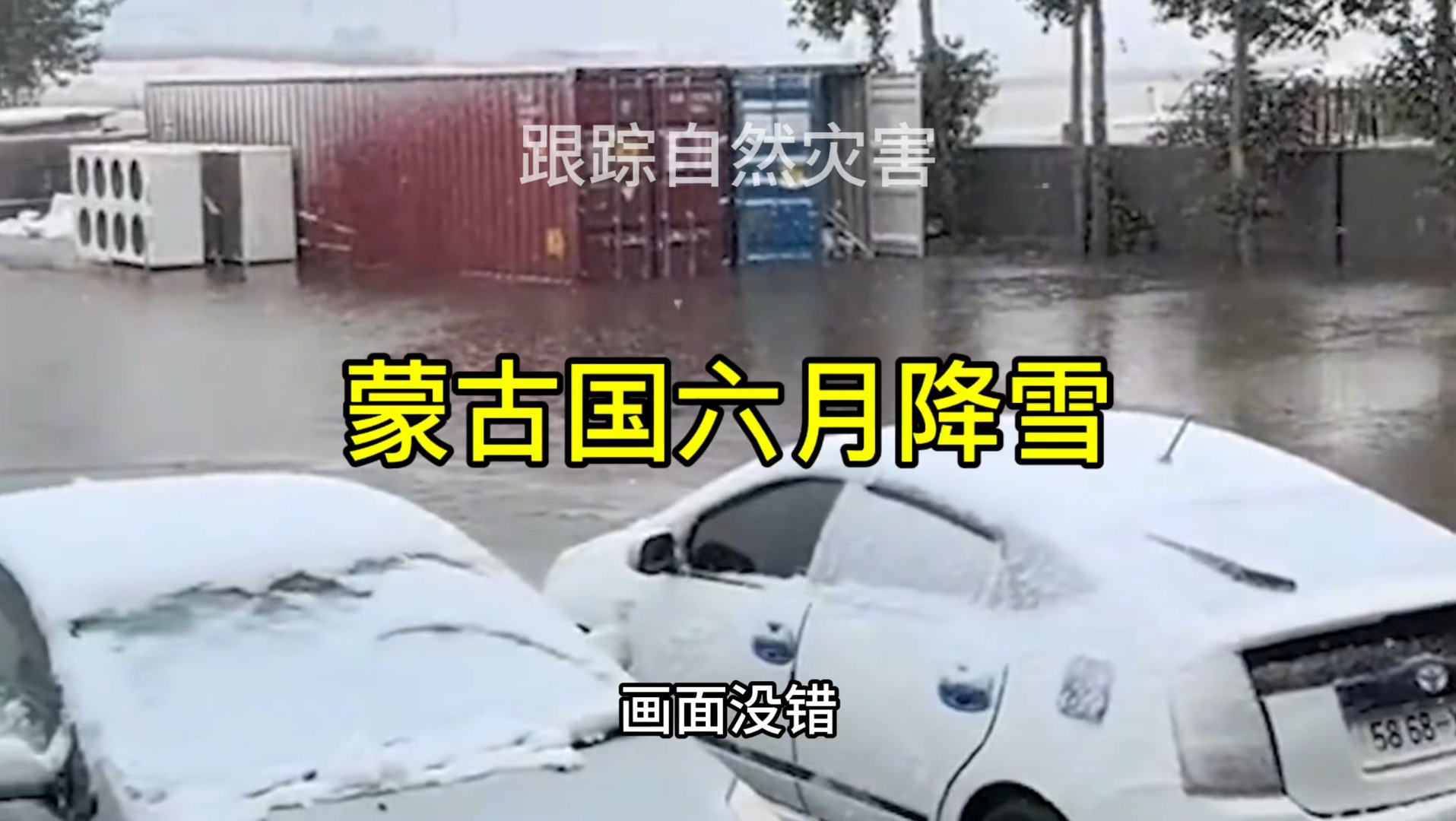 蒙古国发生罕见降雪天气,六月份下雪,太不可思议哔哩哔哩bilibili