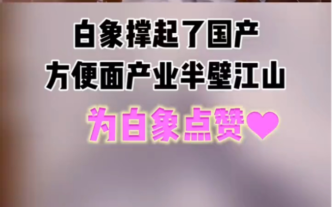 白象撑死了国产方便面半壁江山,却很少有人知道白象还有挂面哔哩哔哩bilibili