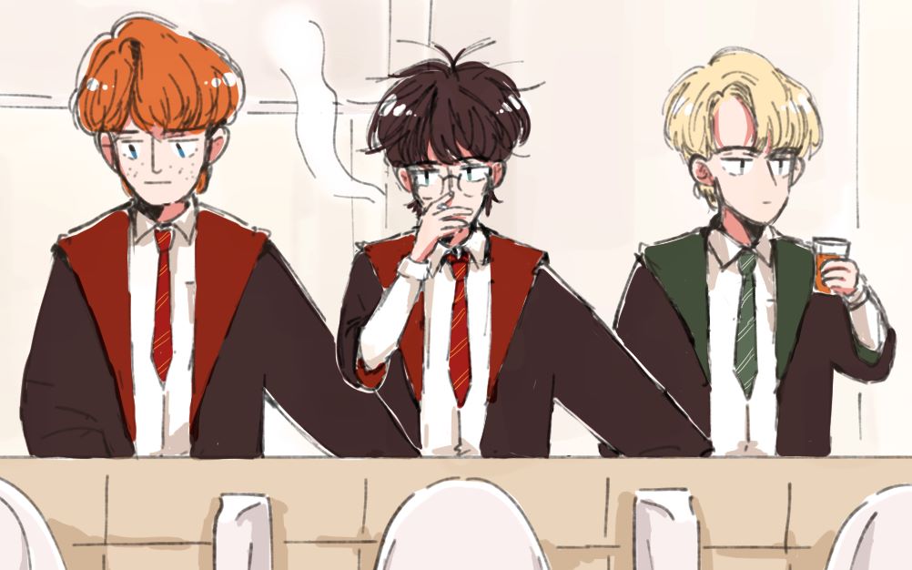 【hp|德哈手书】巫师上厕所的正确打开方式