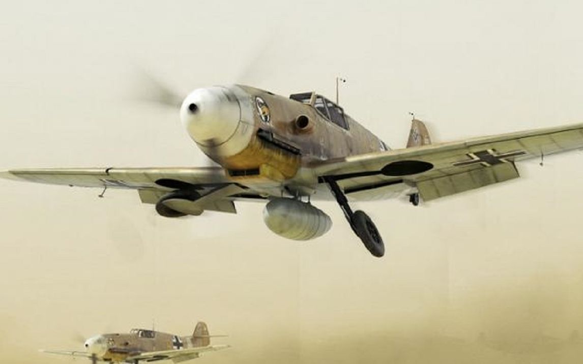 馒头出品战争雷霆全真模式bf109这次我们揍别人附带第三人称视角