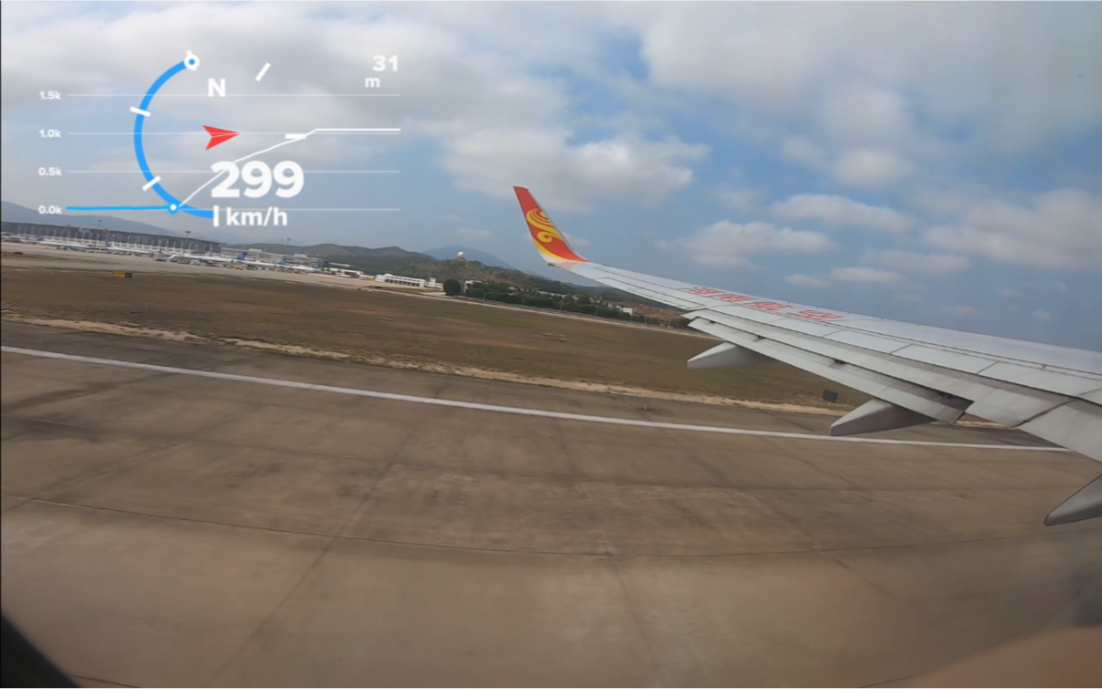 原版原漆海航三蹦子299翘头原地起飞 三分钟飞跃琼州海峡【海南航空