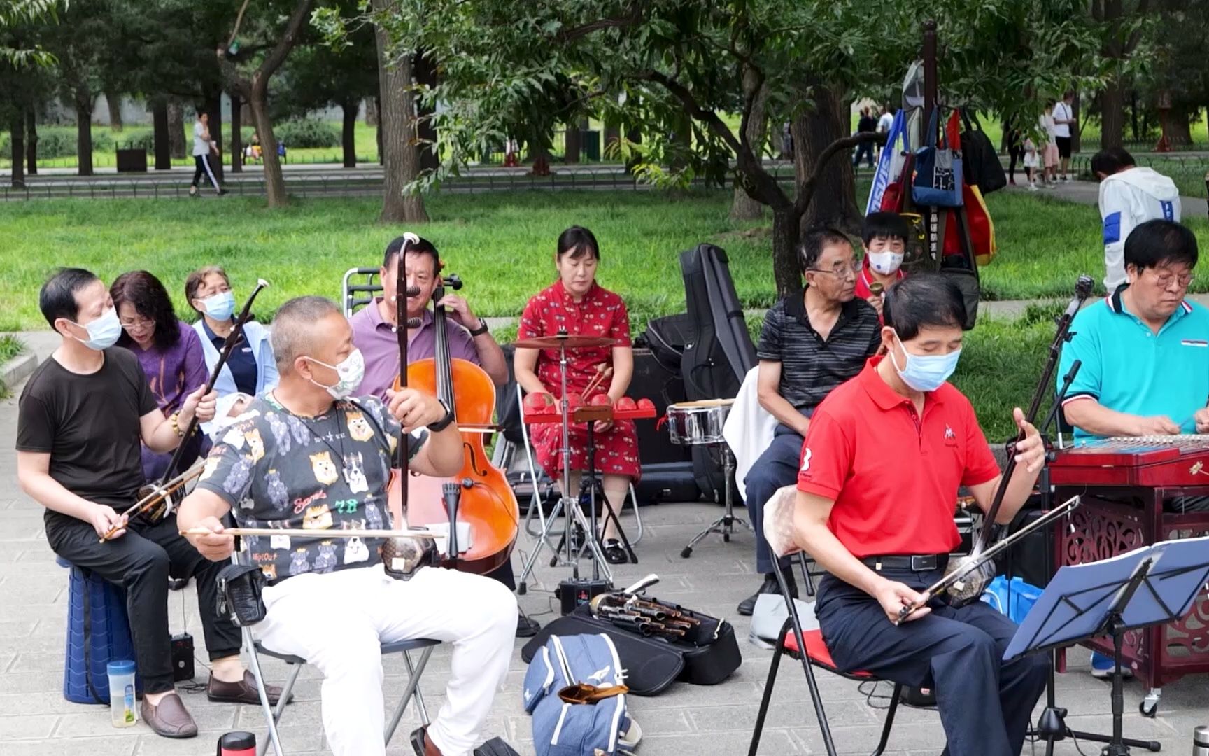 [图]民乐合奏《红楼梦》主题曲《葬花吟》，北京天坛琴之声民乐队演奏