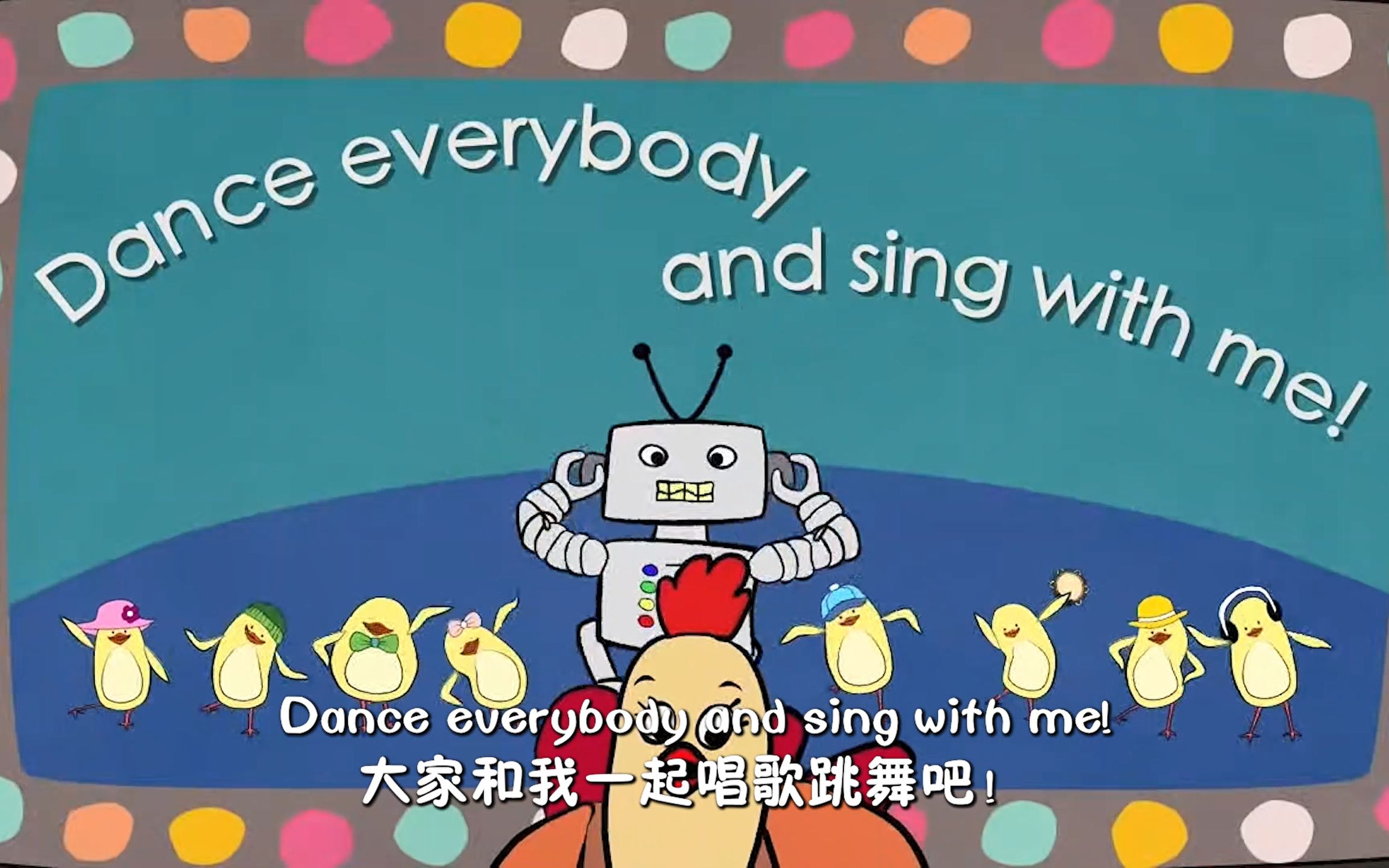 [图]【中英字幕】儿童英语动作歌《Action Songs for kids 》儿童启蒙英语