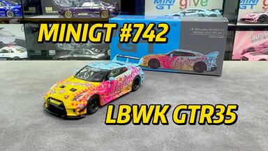 MINIGT 123 パンデム 日産　GT-R　パッションピンク TSST.Kisscar Model - คันสุดท้าย MINI GT #123 Nissan GT-R