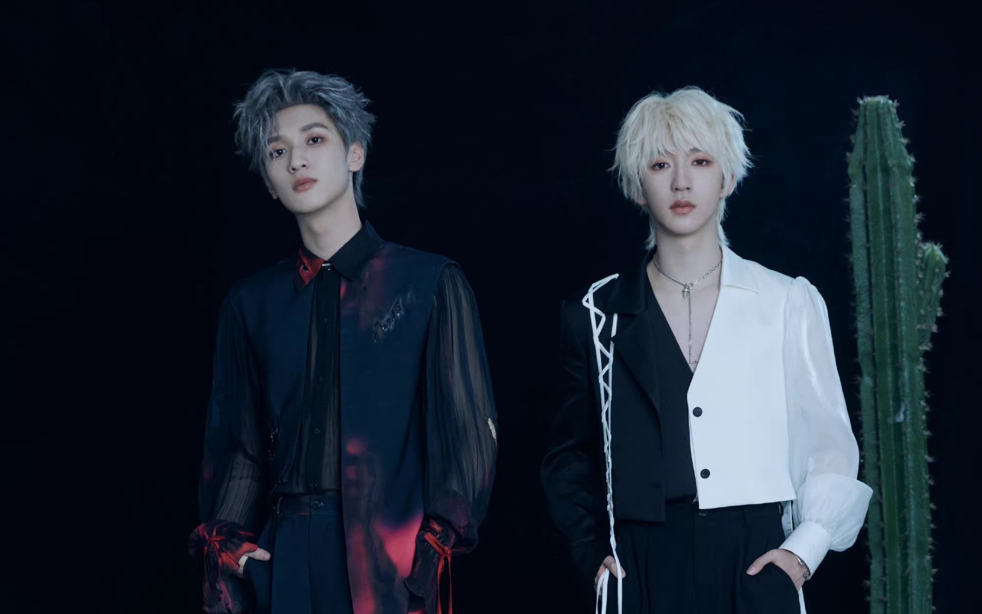 太绝配了翔霖(霖翔),《孤独怪物》的造型太帅气,他