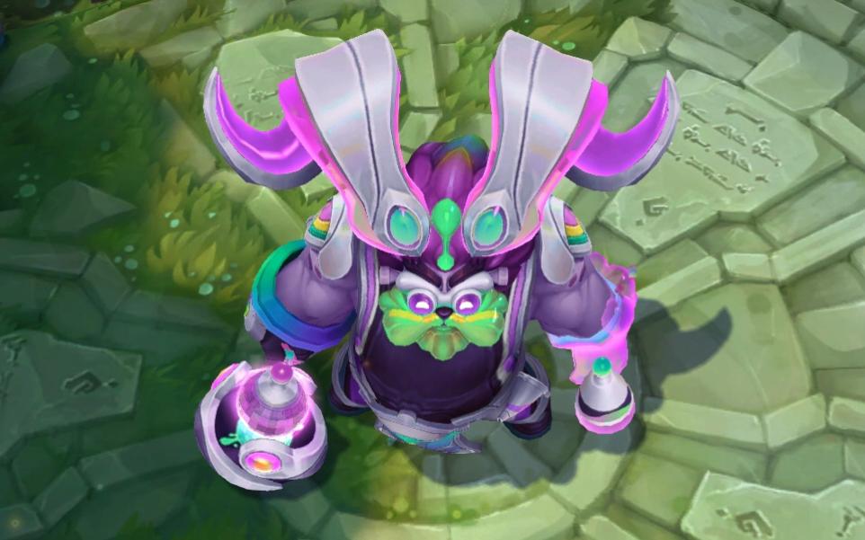 【lol】奥恩太空律动单一炫彩皮肤演示