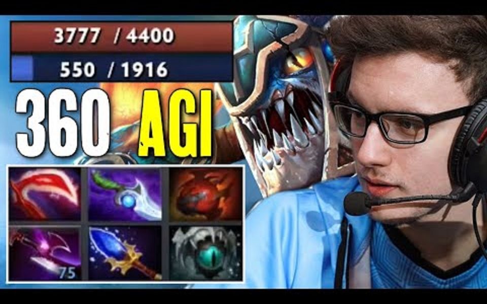 [dota2] 360敏捷的怪物?miracle 蓝杖大隐刀龙心冰眼的小鱼人!