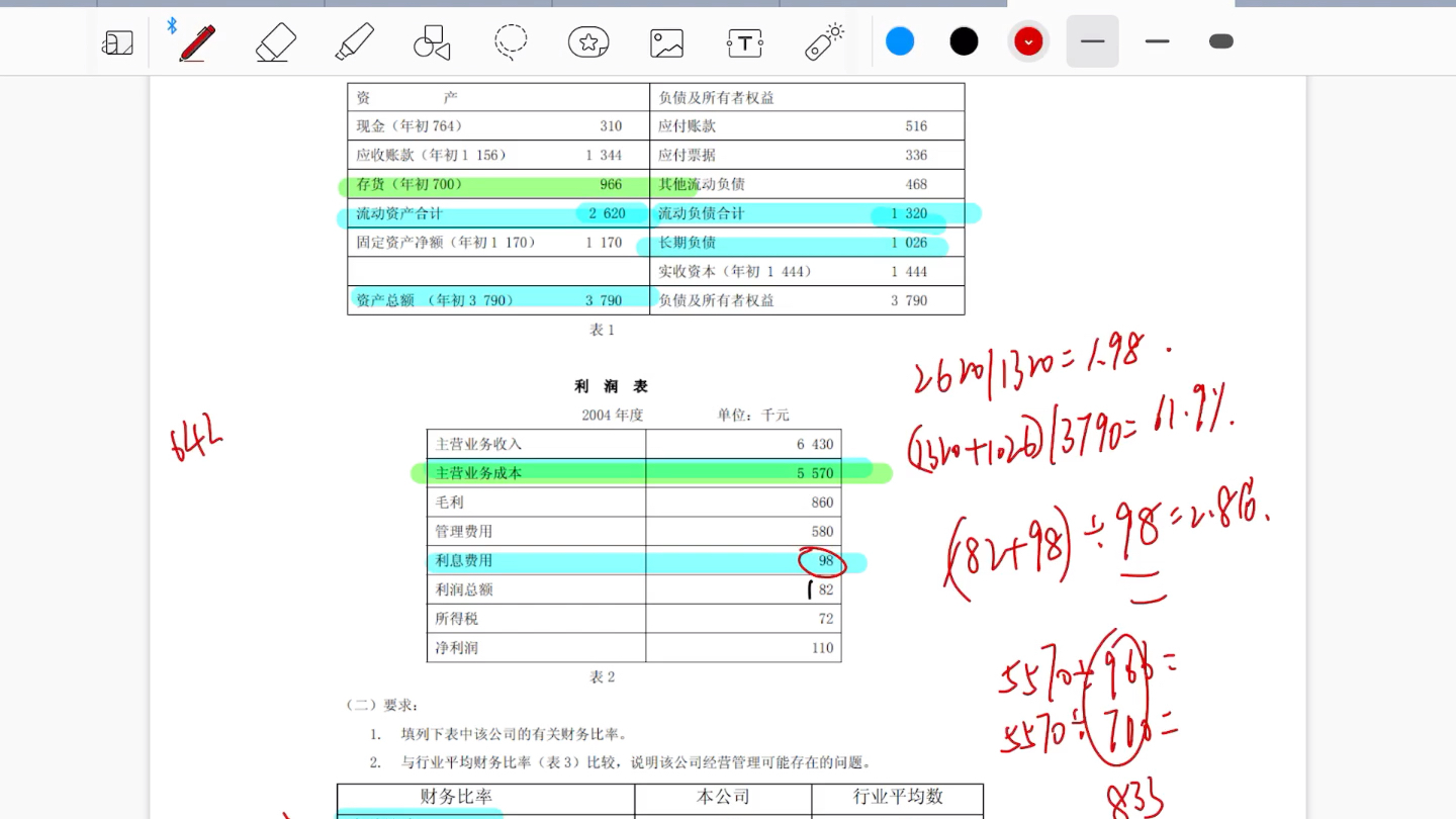 企业财务报表分析 利率计算哔哩哔哩bilibili