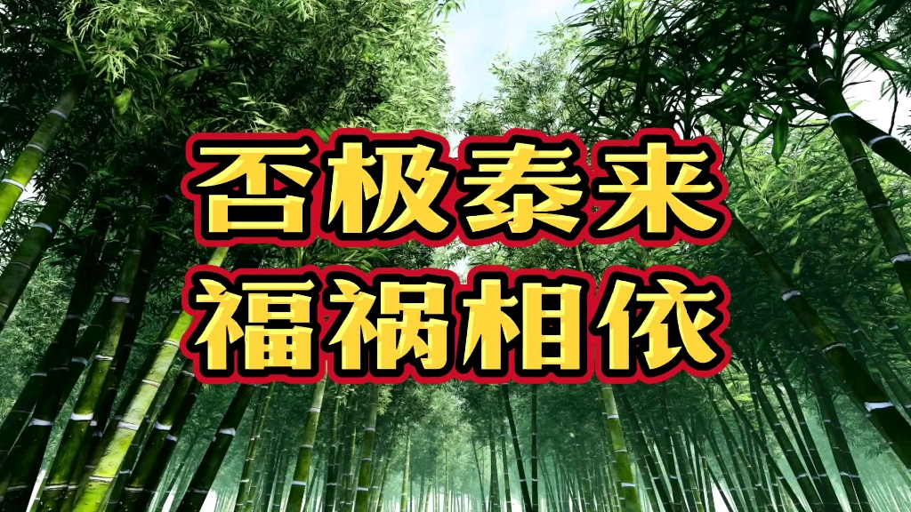 否极泰来 福祸相依 教你如何面对低谷期
