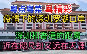 Download Video: 粤点粤菜粤精彩，疫情下的深圳罗湖口岸，深圳和香港的距离，近在咫尺却又远在天涯，粤语中字幕