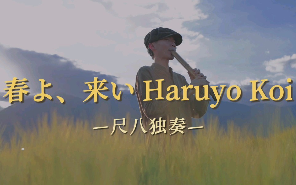 【尺八独奏】春天来了Haruyo Koi丨“劲节铭”尺八金一线管丨春よ来い丨羽生结弦的BGM哔哩哔哩bilibili