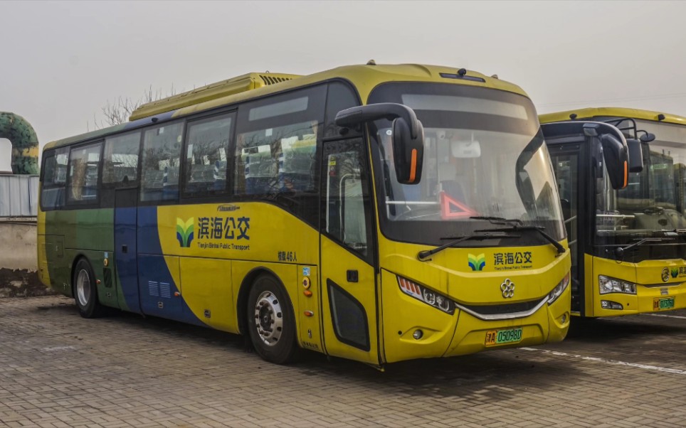天津滨海公交 503路 银隆gtq6119bevh20客车行驶实录_哔哩哔哩_bili