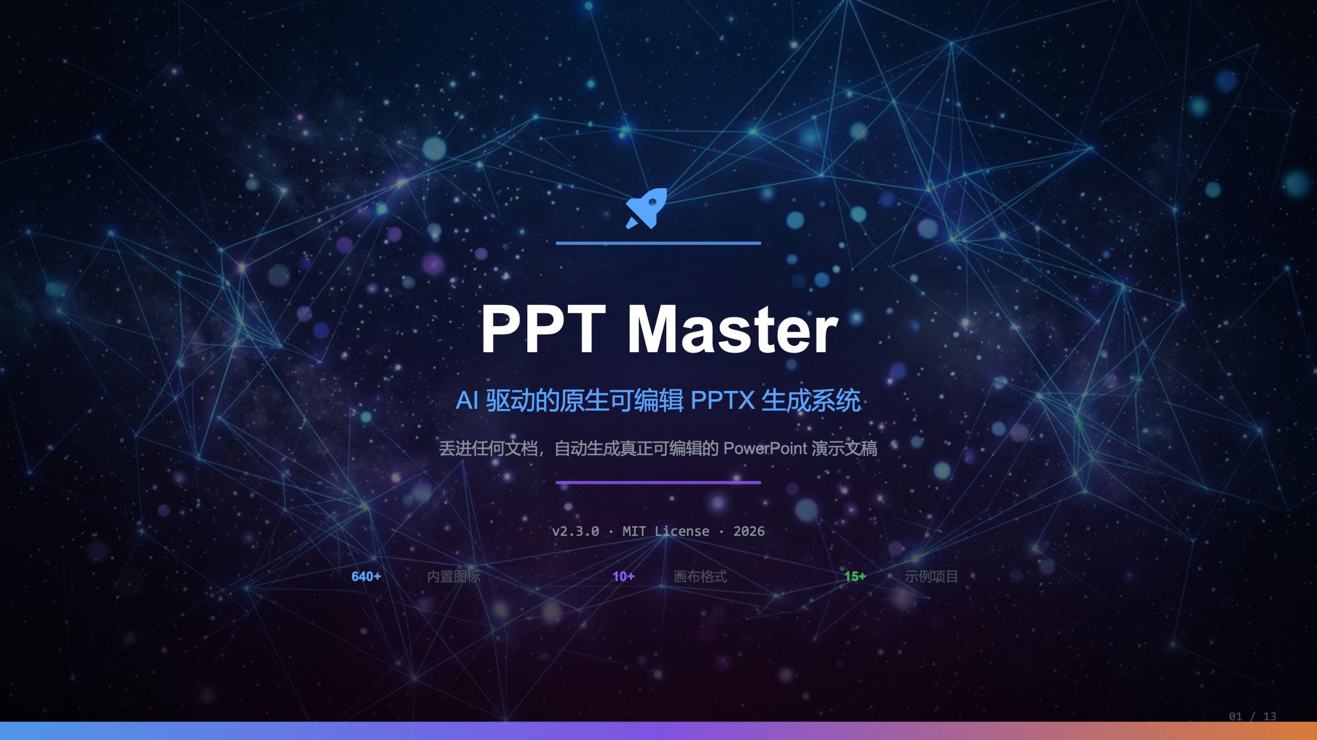 PPT-Master 项目介绍及10个特效分享