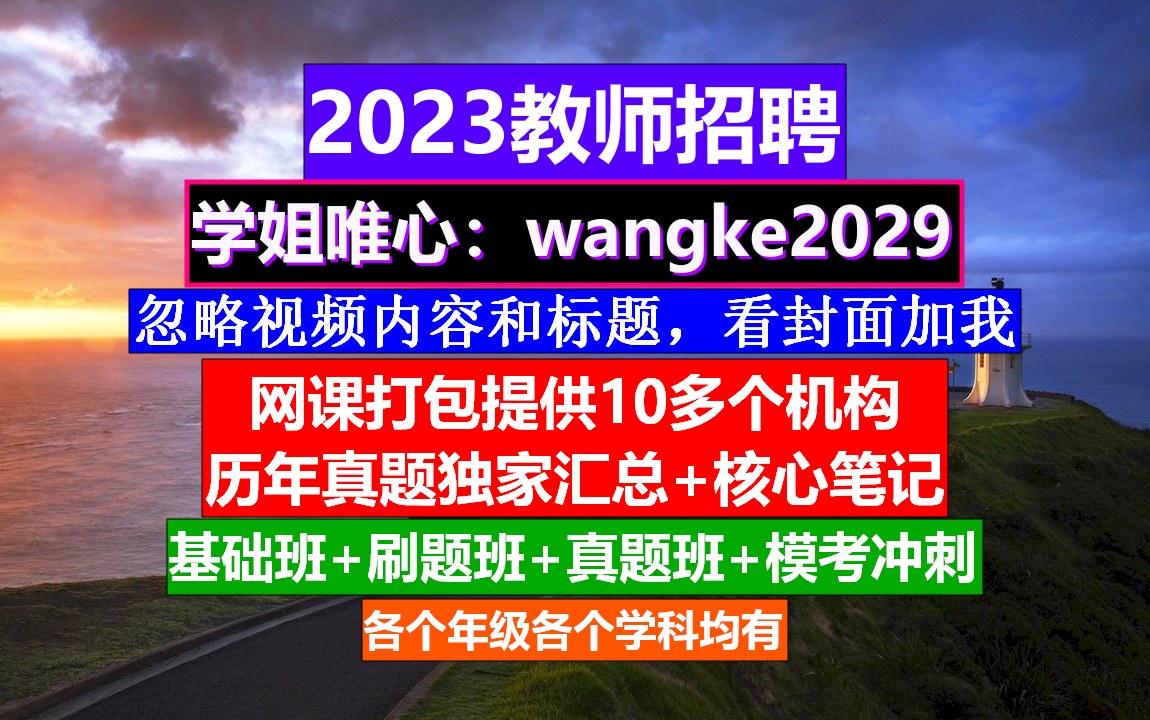 教师招聘小初高语文,小学教师什么时候考试,教师招聘公告哔哩哔哩bilibili