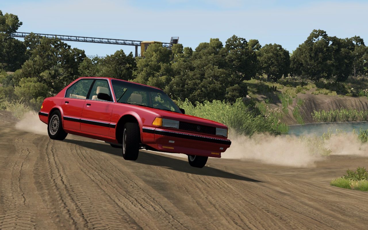 beamng.drive:后驱车土路漂移,惯性漂移只是基本功