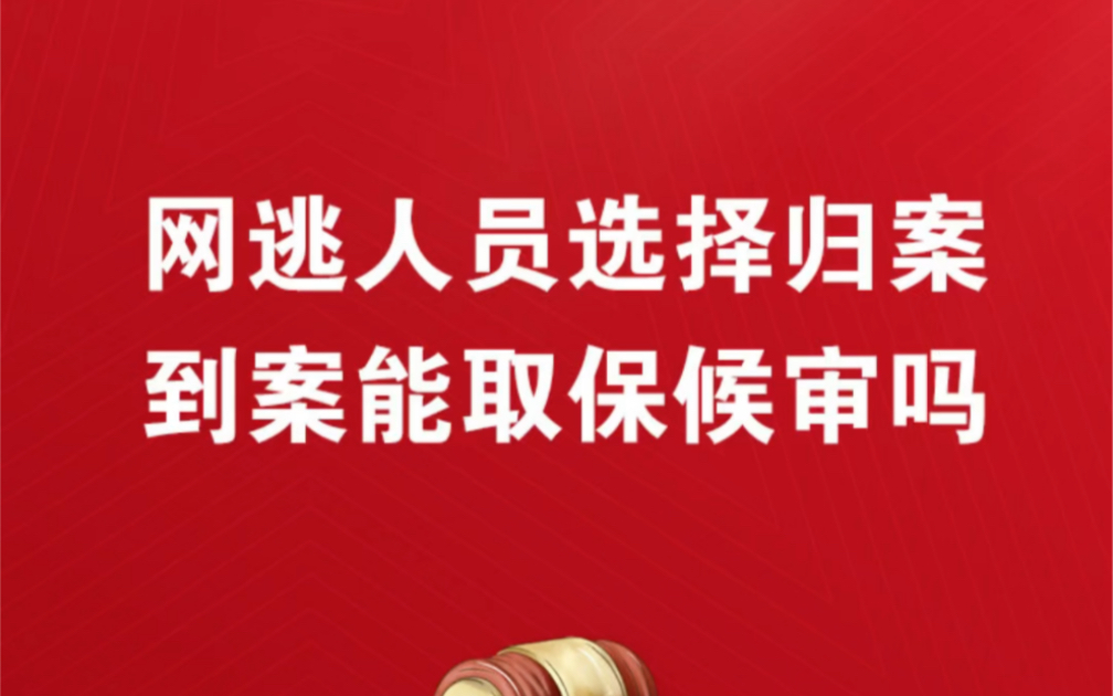 网逃人员/在逃人员不想继续逃了,选择归案投案处理/自动回来到案处理就能取保候审(取保)?取保了网逃就撤销了吗网络犯罪可以取保吗哔哩哔哩bilibili