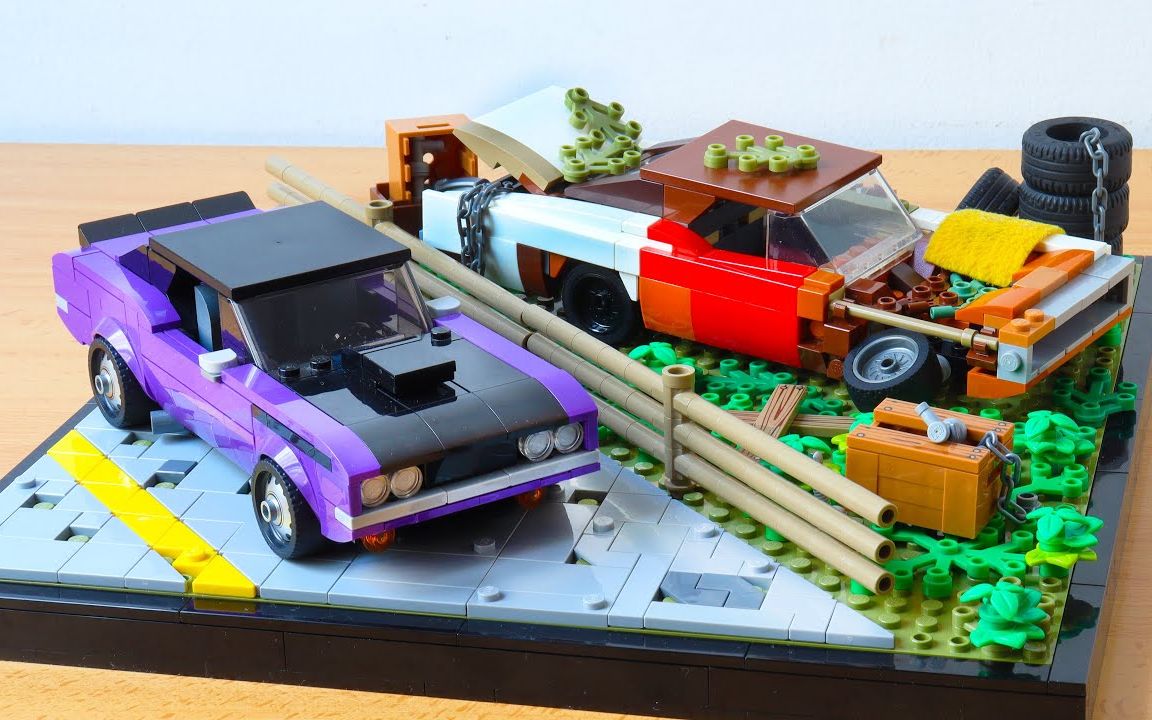 乐高道奇charger肌肉车moc教程