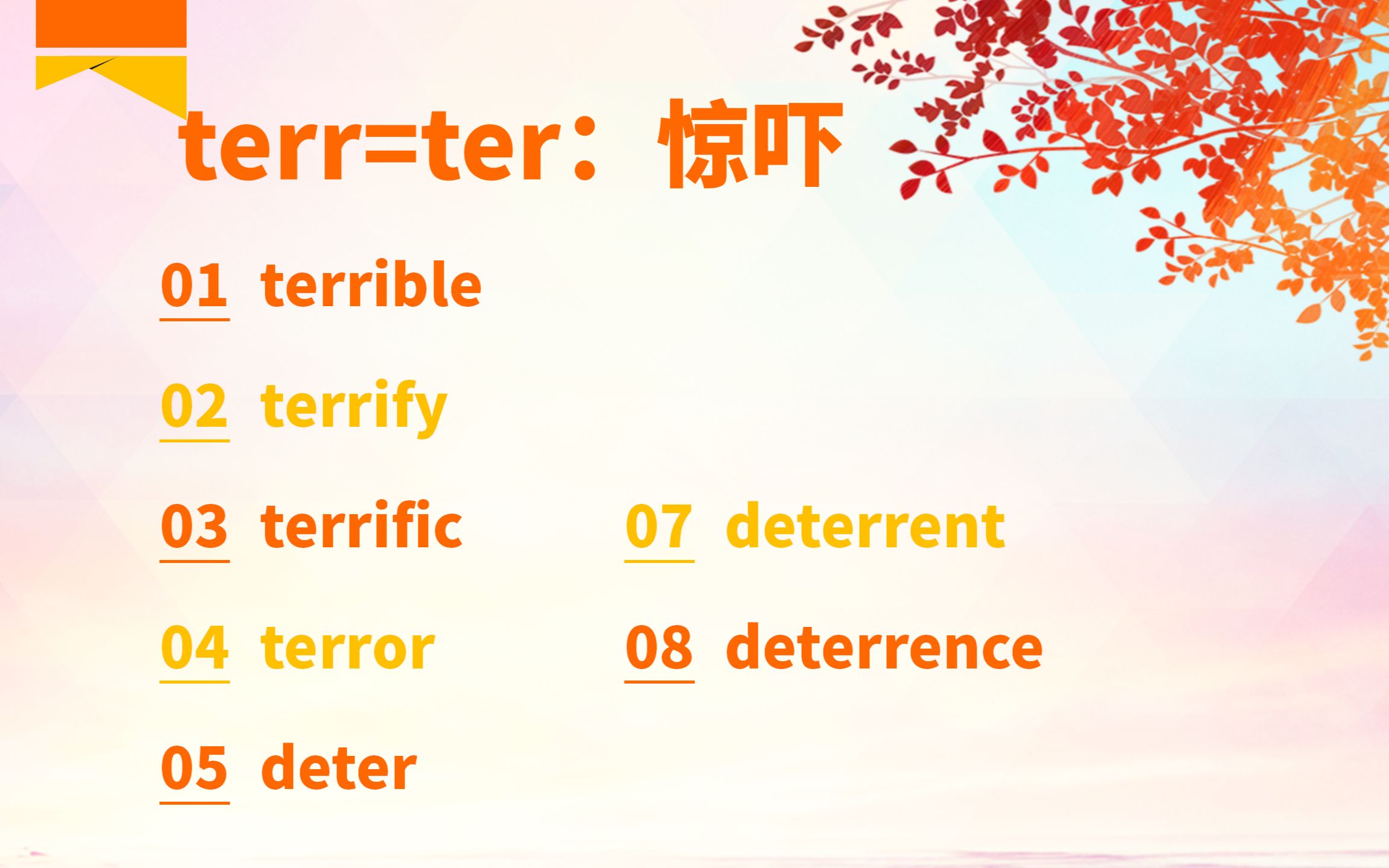 大家一起背单词 terrible怎么背哔哩哔哩bilibili