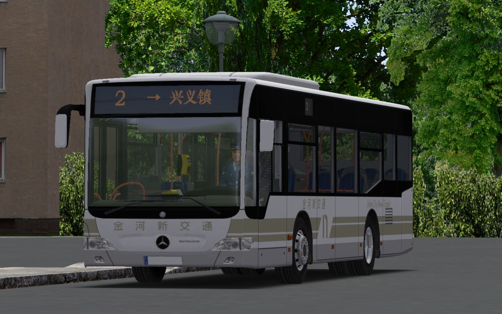 【omsi2-33】驾驶bj6105c7bhd运行于金河市2路(火车西站公交站→兴义