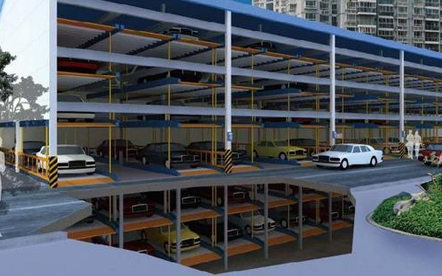 垂直循环式立体车库工作原理及结构设计详解!