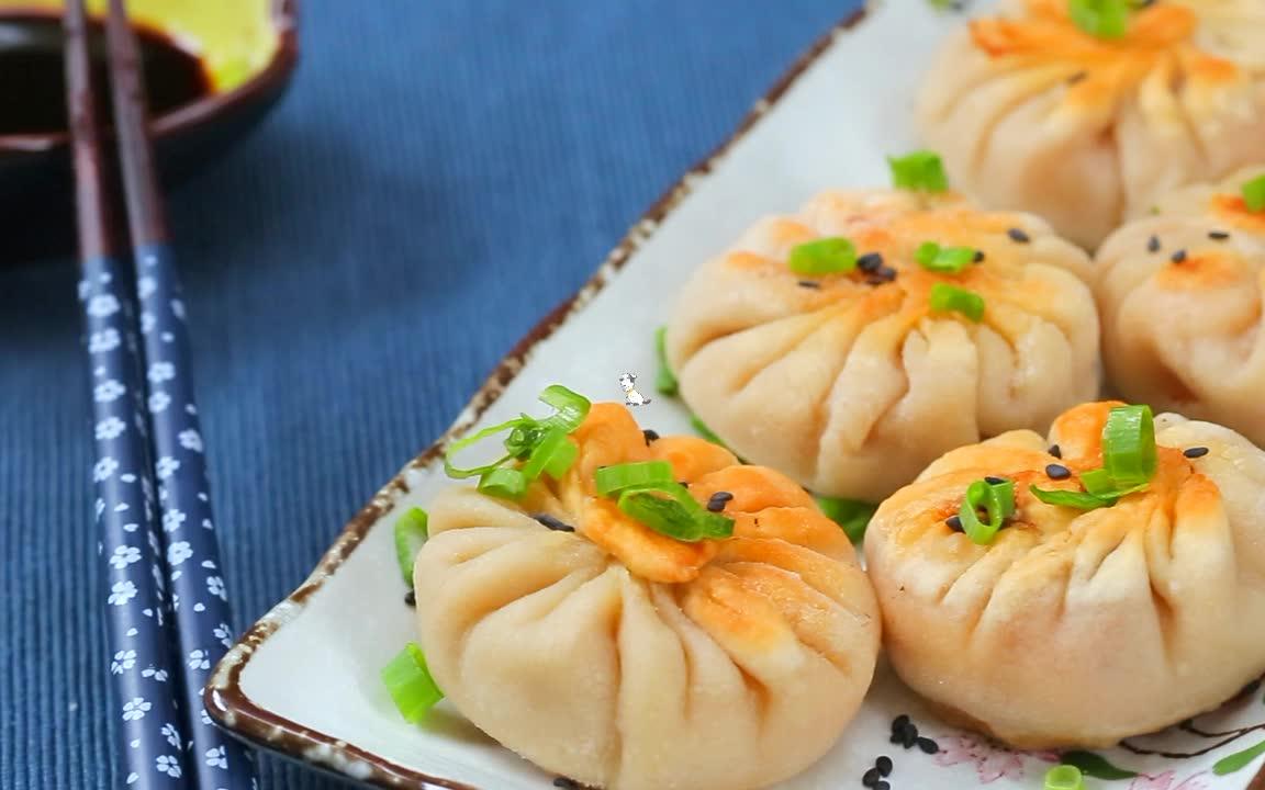 超级简单易学的鸡蛋生煎包,一口一只好爽呀