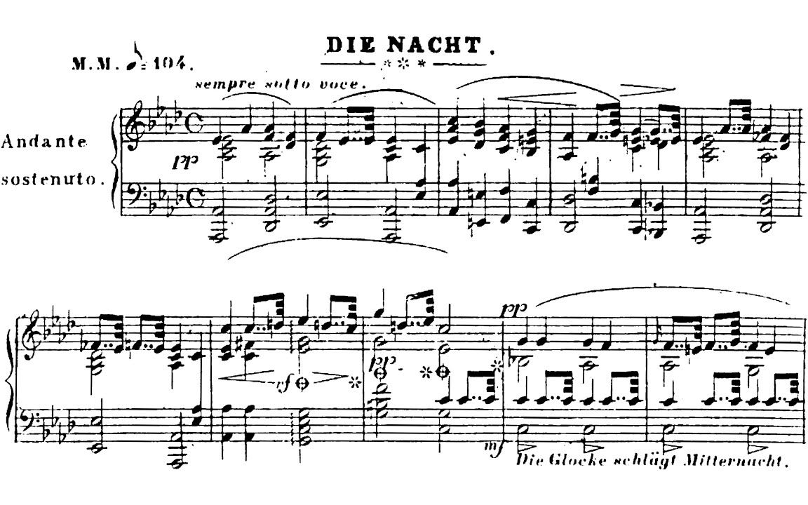 [图]【钢琴】车尔尼 - 夜晚 Op.392 No.2（两首简易幻想曲之2） Carl Czerny - Die Nacht Op.392/2