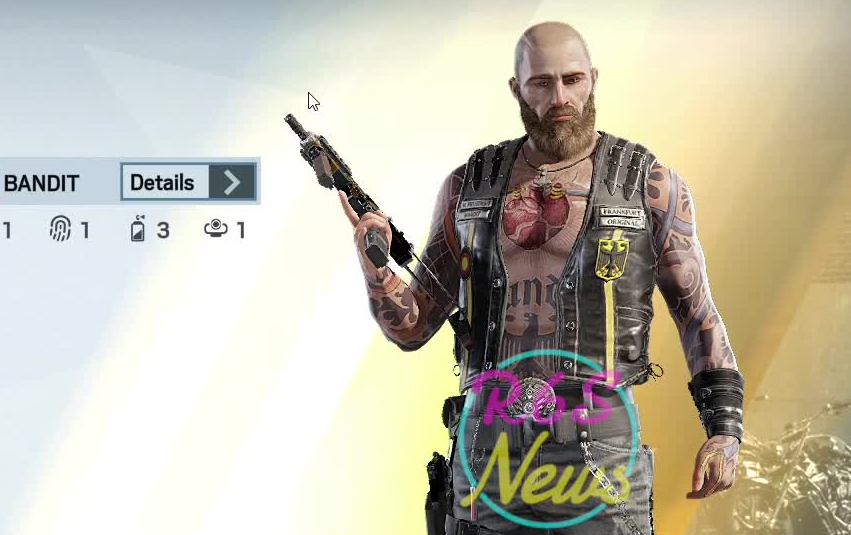 彩虹六号围攻bandit菁英皮肤首次亮相包含mvp动画设备皮肤武器涂装r6s