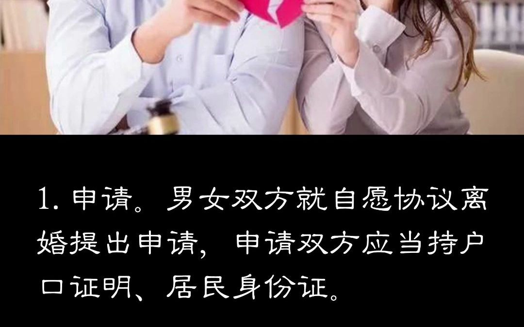 协议离婚需要什么手续?哔哩哔哩bilibili