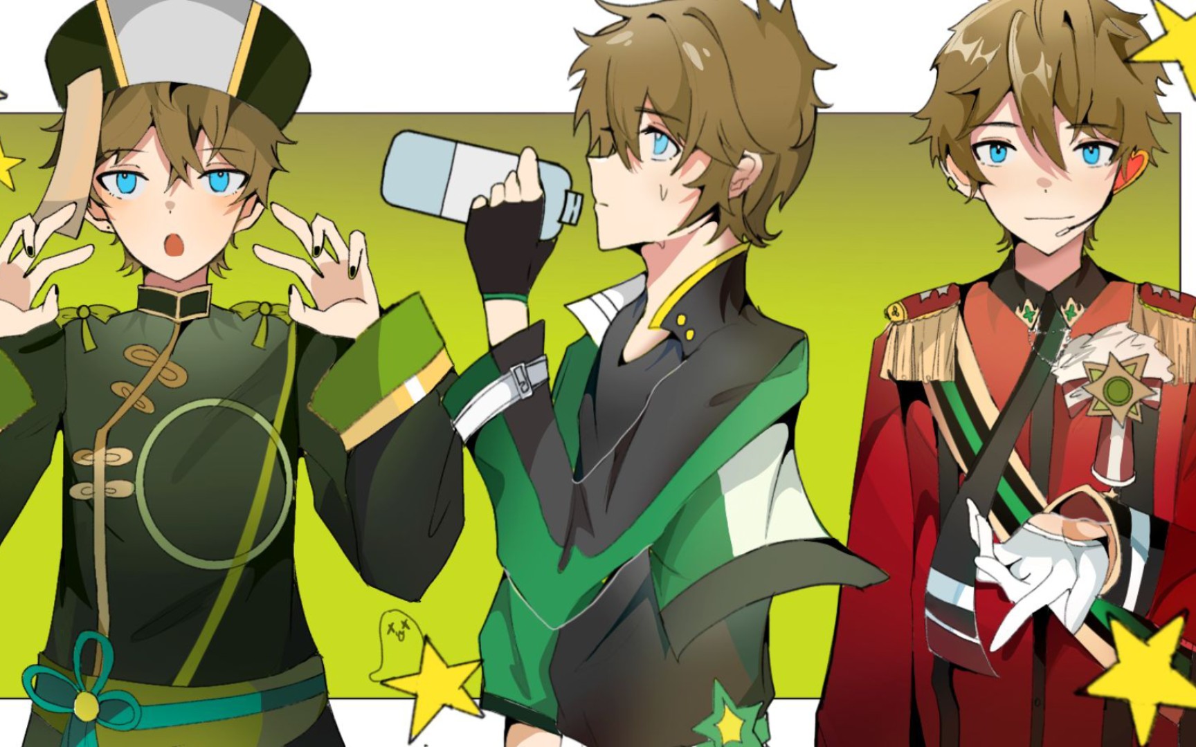 【绘画】偶像梦幻祭/绿色流星