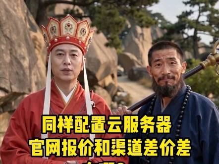 同样配置云服务器,官网报价和渠道商报价差在哪里?
