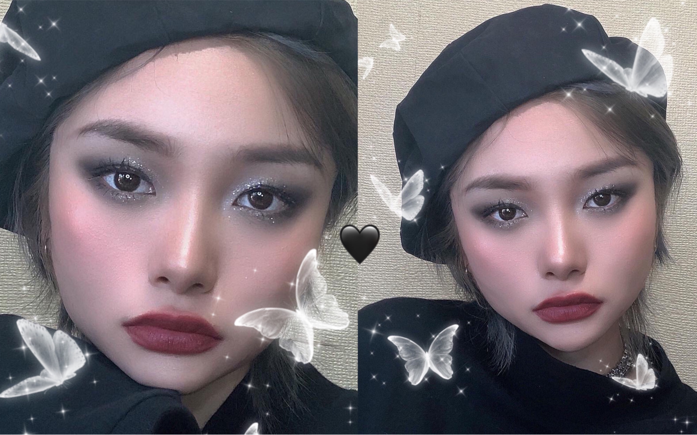 蒜老师画个酷妆slay这个情人节酷女孩必备超a黑白烟熏妆眼妆