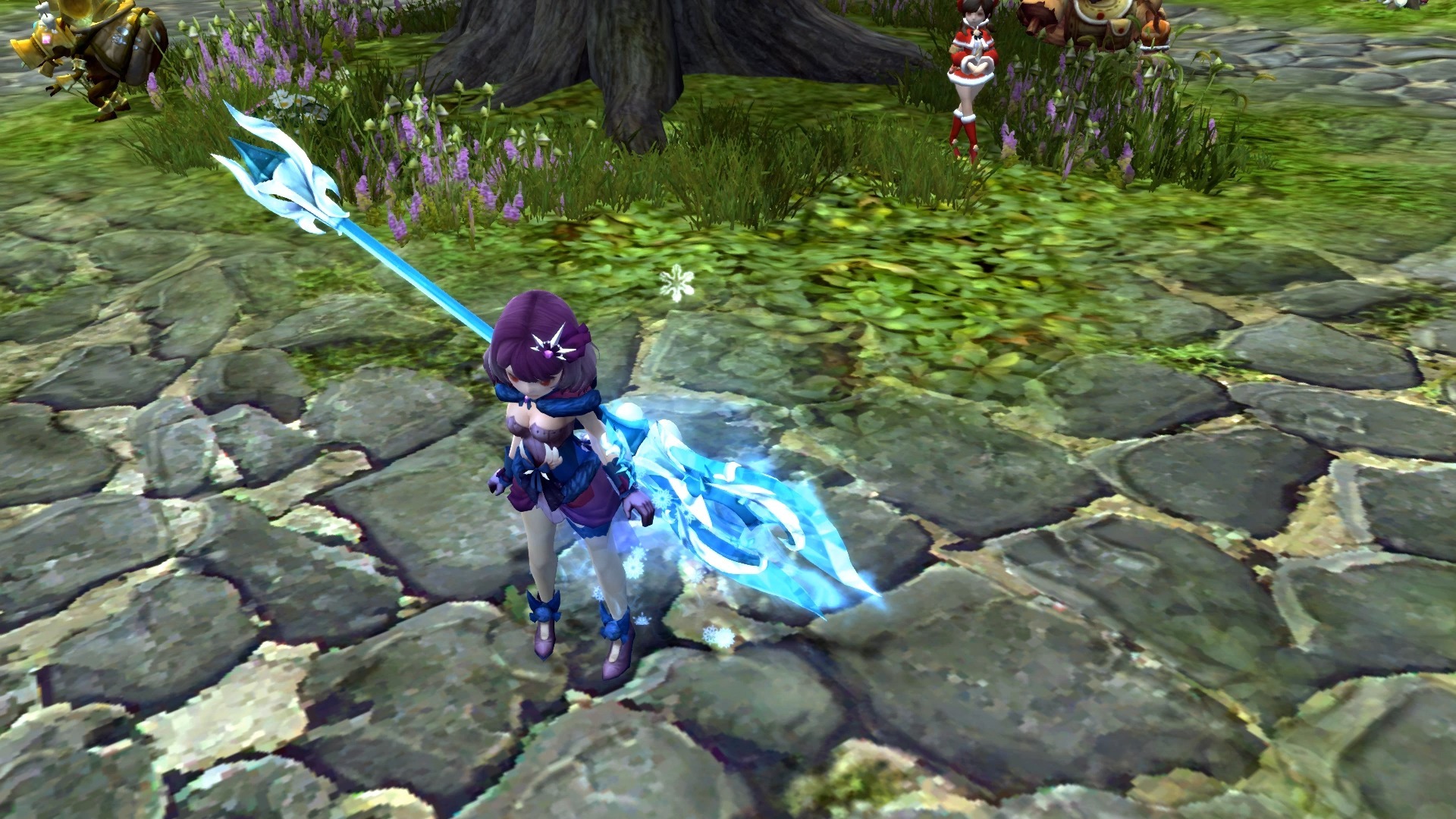 龙之谷 萌骑士 2014圣诞节时装 深邃贵族水晶礼服 超级无敌白银机甲