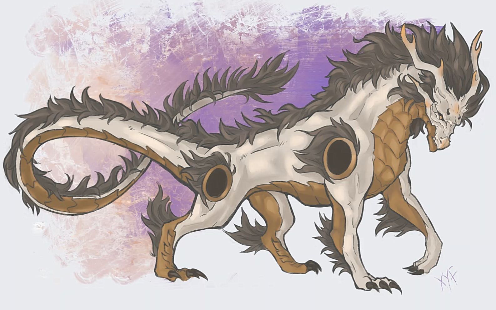 麒麟 雾山五行【板绘】_哔哩哔哩_bilibili