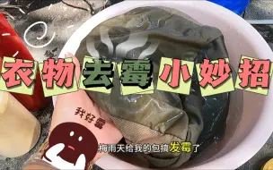 Download Video: 衣物去除霉点的小妙招，梅雨刚过，翻出来自己背包发霉了