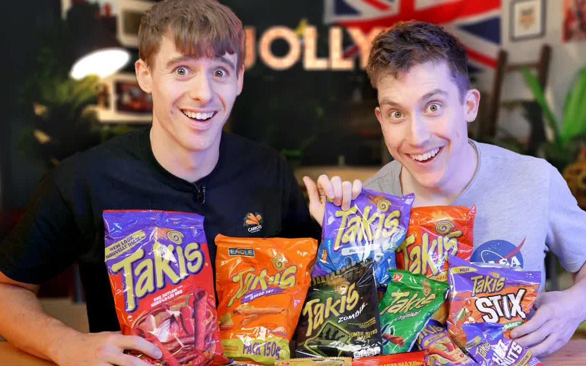 [图]【JOLLY】British guys try every flavour of Takis