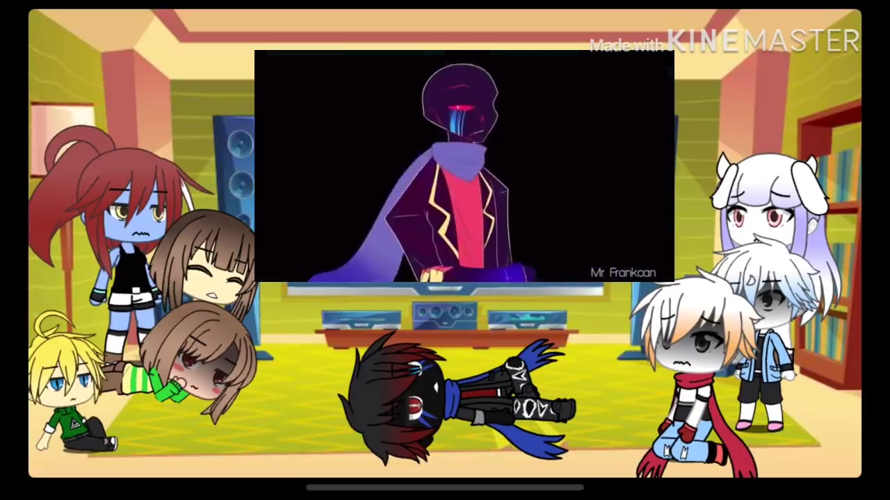 当传说之下的朋友们看au手书的反应