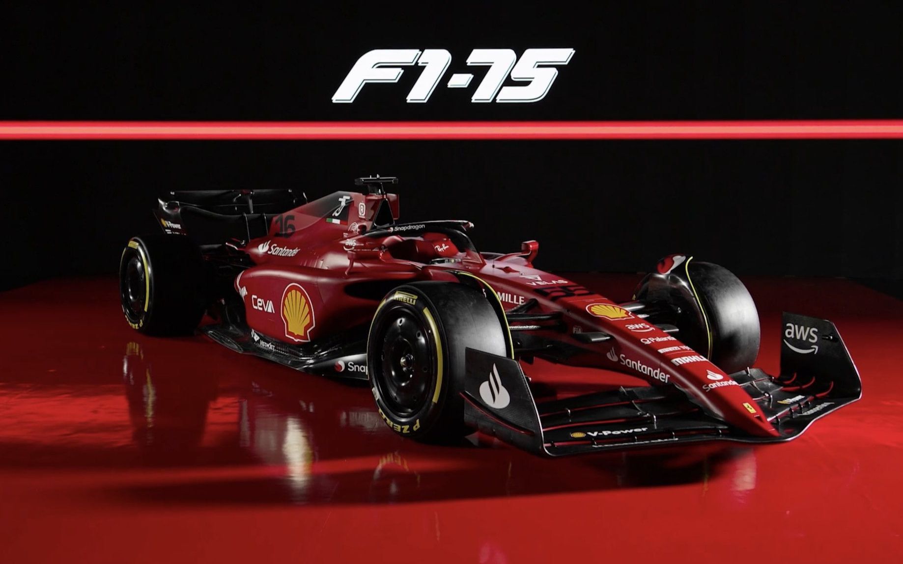【f1】法拉利新车f1-75正式发布!_哔哩哔哩_bilibili