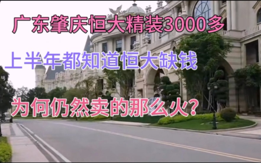 广东肇庆恒大疯了吗?8000降到3000,12万一套房,为何卖的火?哔哩哔哩bilibili