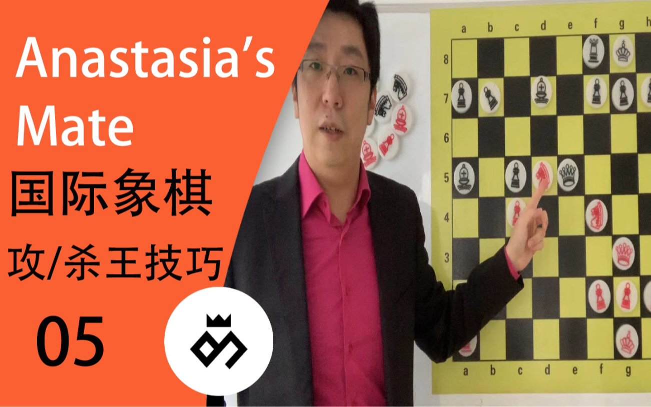 国际象棋 攻/杀王篇 第五课 Anastasia's Mate哔哩哔哩bilibili