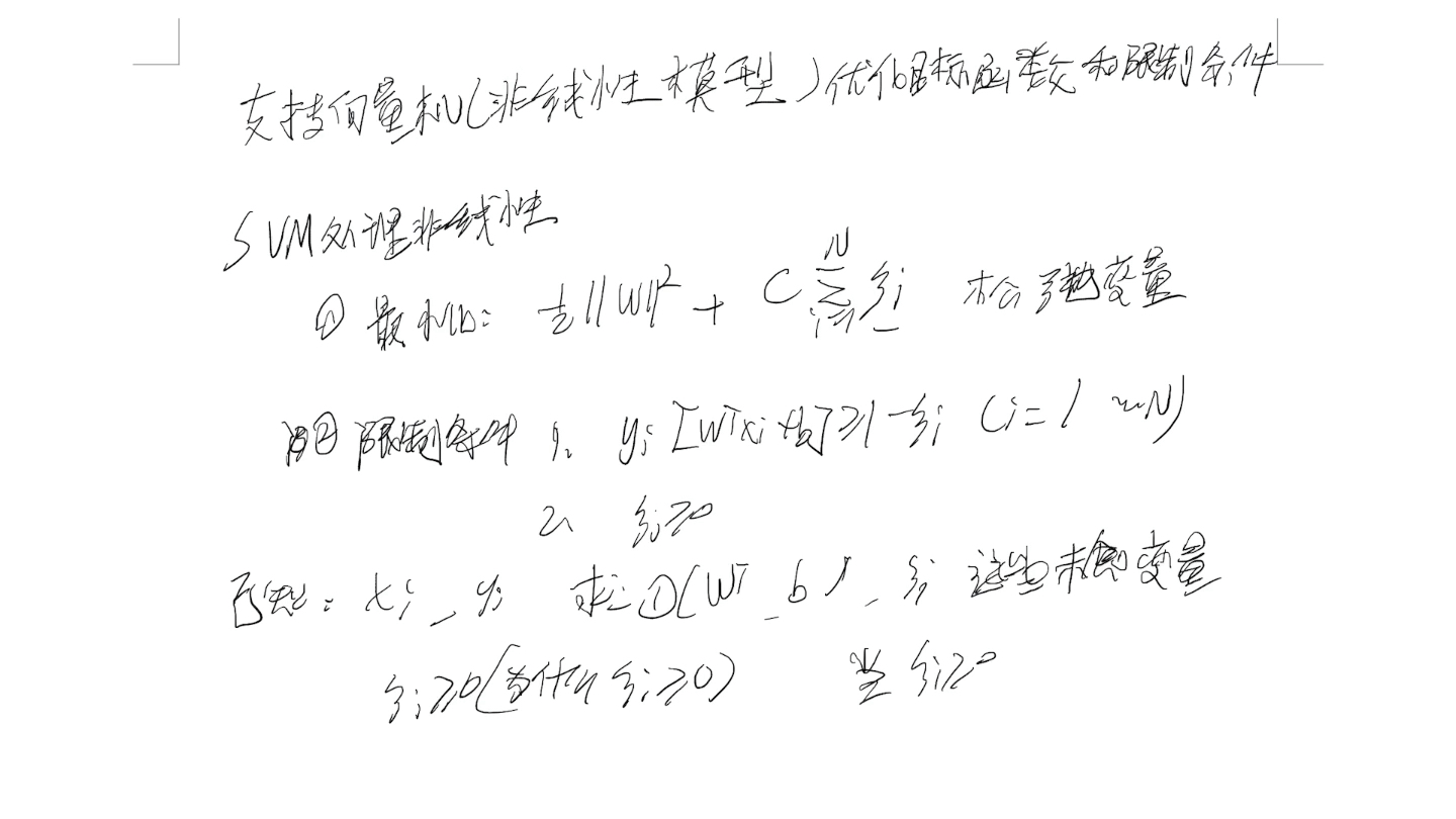 机器学习支持向量机(非线性模型)优化目标函数和限制条件哔哩哔哩bilibili